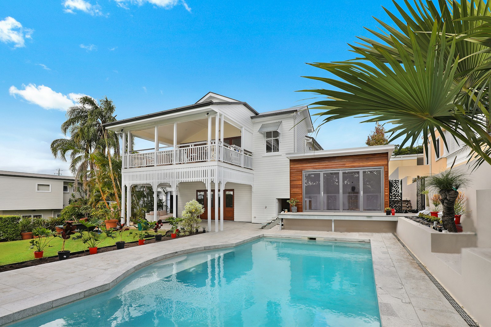 Poolside retreat landscaping project